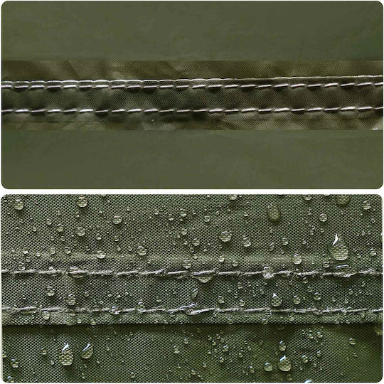 vidaXL Къмпинг тунел Каки 427x315x178см