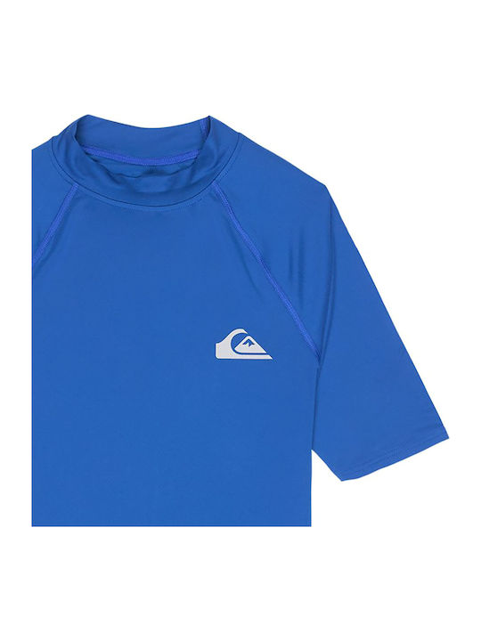 Quiksilver Everyday UPF 50 Мъжка Къс Ръкав Слънцезащитна Блуза Син