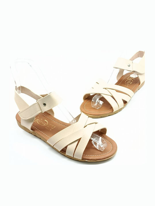 Women's Flat Sandals Beige