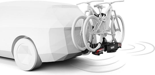Thule Suport pentru 2 biciclete Senzori de parcare Thule Epos Parksecure 9802100 Montare pe cârlig de remorcare 13 pini Negru
