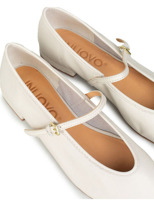 Damen Ballerinas Weiße