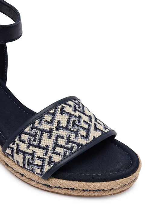 Sommer Damenplattformen Blau