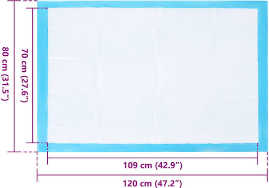vidaXL vidaXL Hundewindeln Bodenwindeln Haustiertraining 120x80cm 250Stück