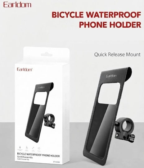 Earldom ET-EH353 Waterproof Bicycle & Motorcycle Mobile Phone Holder 360° Rotation Smartphones Up To 6.5"