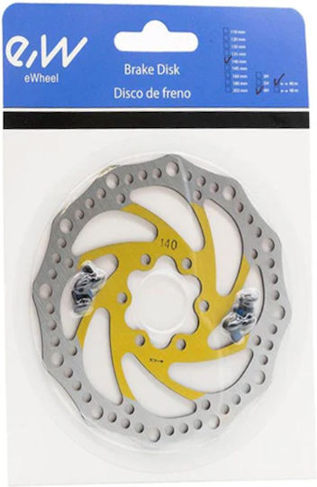 Δισκόπλακα Ewheel 6 Bolt 140mm Κίτρινη