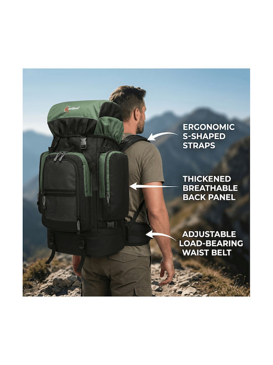 Cardinal Mountaineering Backpack 90lt Waterproof Khaki Expedition