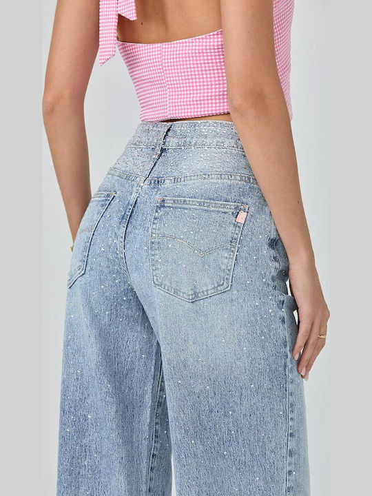 High Rise Women's Jean Pants Straight Leg