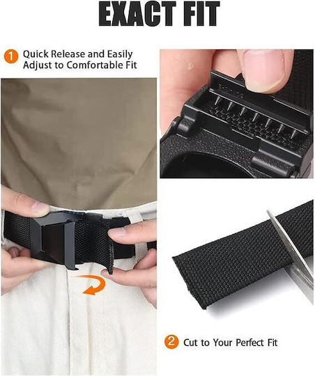 Männlicher Militärgurt Molle Robust Nylon Taktisch Öffner Bier K900 Schwarz