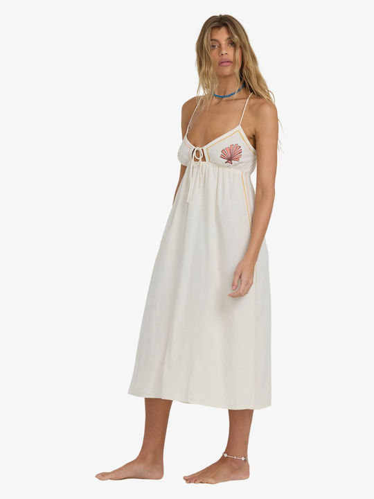 Summer Midi Dress Beige