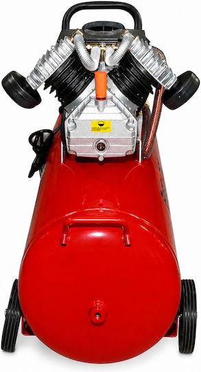 Breckner Einphasiger Luftkompressor mit Leistung 3hp und Luftkammer 100lt