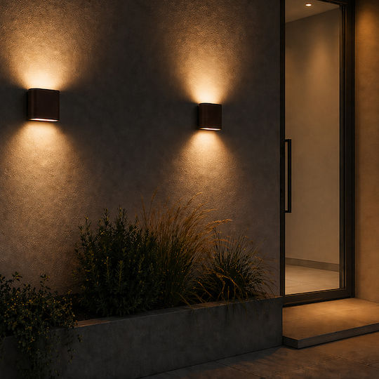 Zambelis Lights Zambelis Lights Wandmontiertes Außenbeleuchtung Mit Integrierte LED Und Warmweißem Licht Zambelis Lights Zambelis Lights Wandmontiertes Außenbeleuchtung Mit Integrierte LED Und Warmweißem Licht