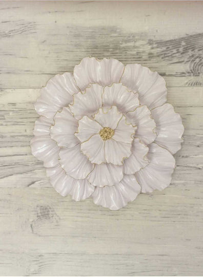 SteweHome Handmade Beige Wall Decor 25x25cm