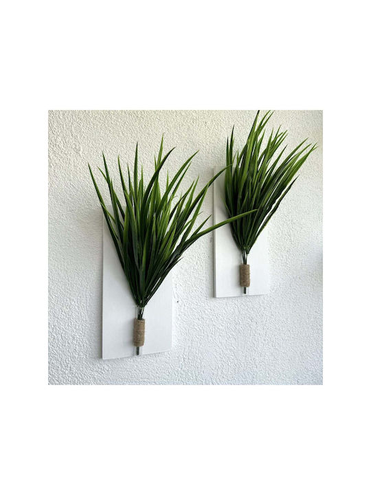 SteweHome Wall Decor Green 30x14cm 2 Pieces