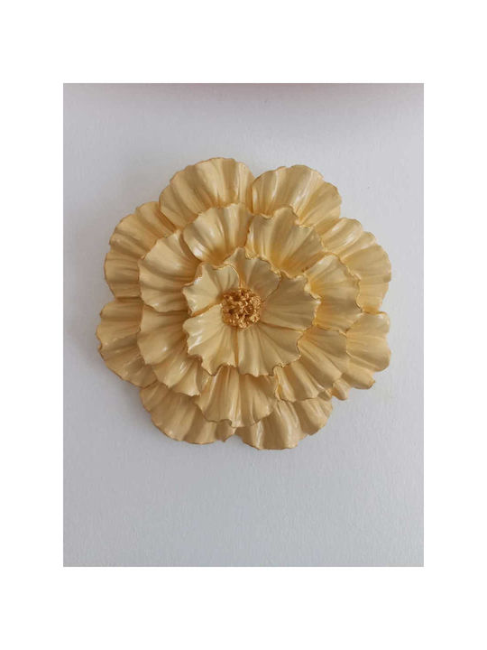 SteweHome Wall Decor Handmade Yellow 16.5x16.5cm
