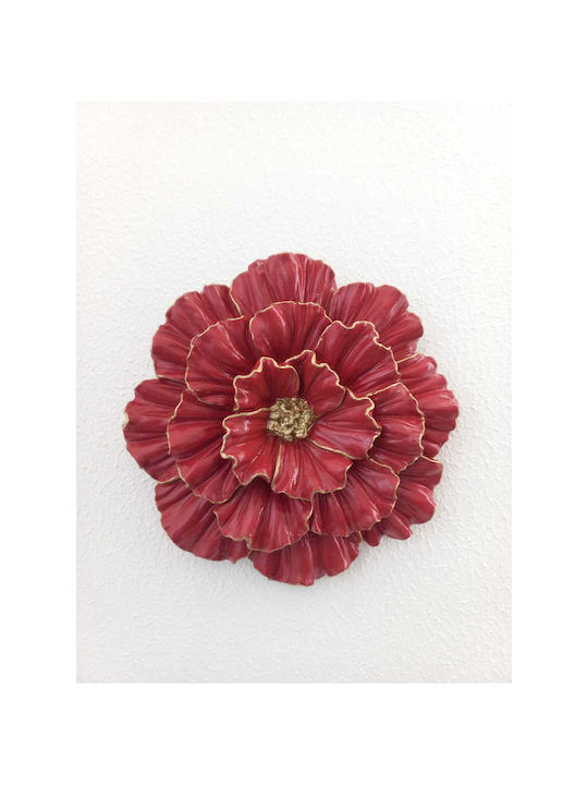 SteweHome Wall Decor Burgundy 25x25cm 2pcs