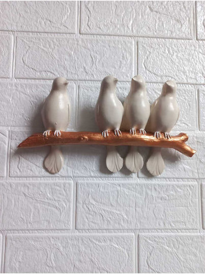 SteweHome Handmade Beige Wall Decor 27x15cm