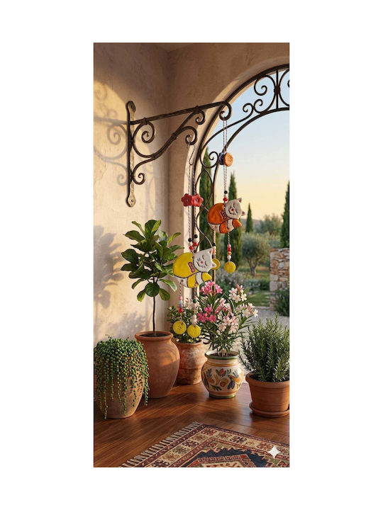 SteweHome Handmade Orange Wall Decor 2 Pieces
