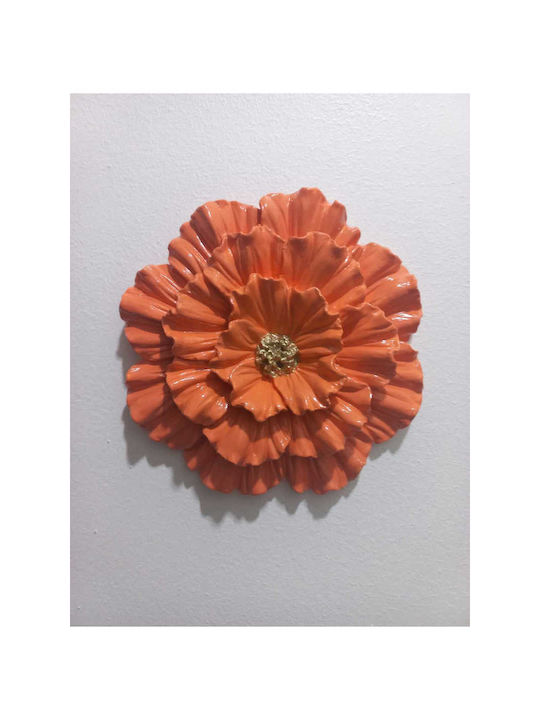 SteweHome Διακοσμητικό Τοίχου Πορτοκαλί 16.5x16.5cm