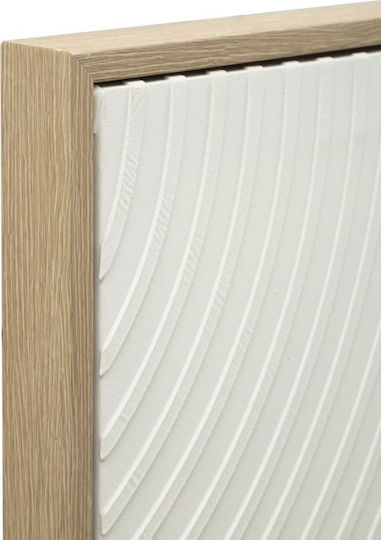 Modern Design Embossed White Color Frame Painting 80x3.8x120cm