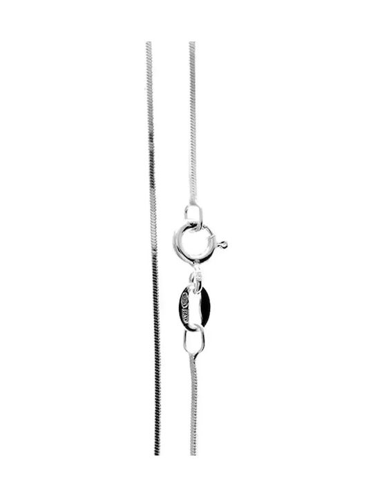 Women's Silver Neck Chain Snake
