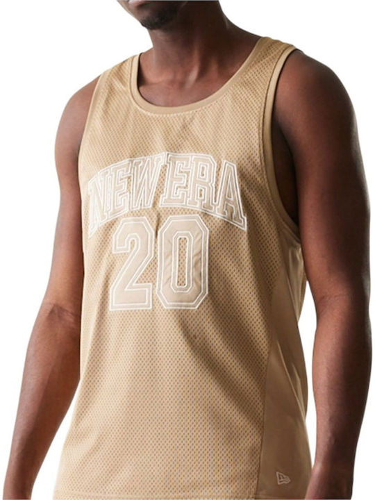 Mesh T-shirt Beige
