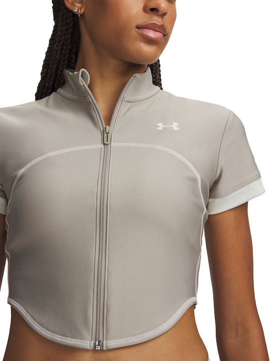 Damen Sportliche Strickjacke Beige
