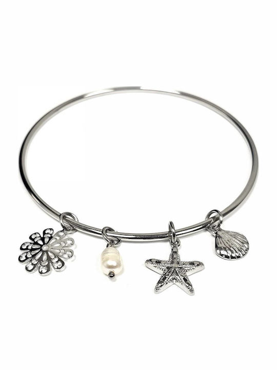 Karma Gifts Damentrailing aus Stahl mit Perlen