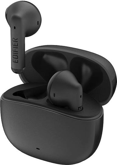Edifier W100T Earbud Bluetooth Handsfree Ακουστικά με Αντοχή στον Ιδρώτα και Θήκη Φόρτισης Μαύρα