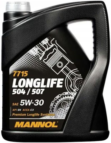 Mannol Longlife 504/507 Synthetic Car Oil 5W-30 4lt