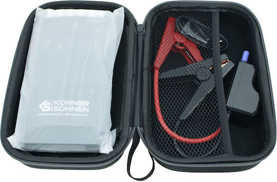 Könner & Söhnen Преносим Стартер за автомобилна батерия 12000mAh с Захранваща банка / USB 12V