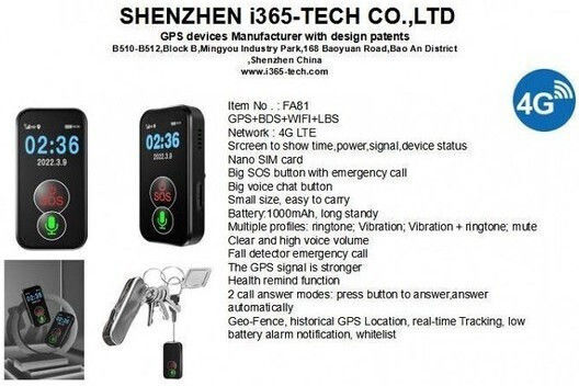 GPS Tracker for Pets / Children / Elderly