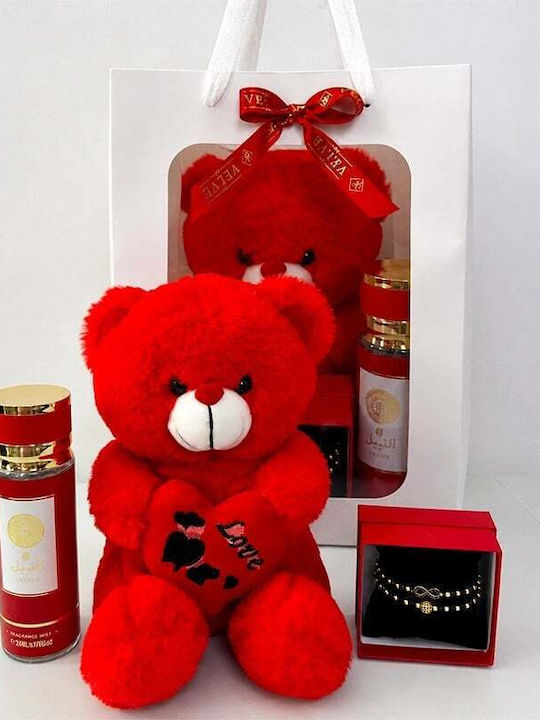 Velve Set Bratari Martisor Pentru Femei Cu Design Inima 15cm