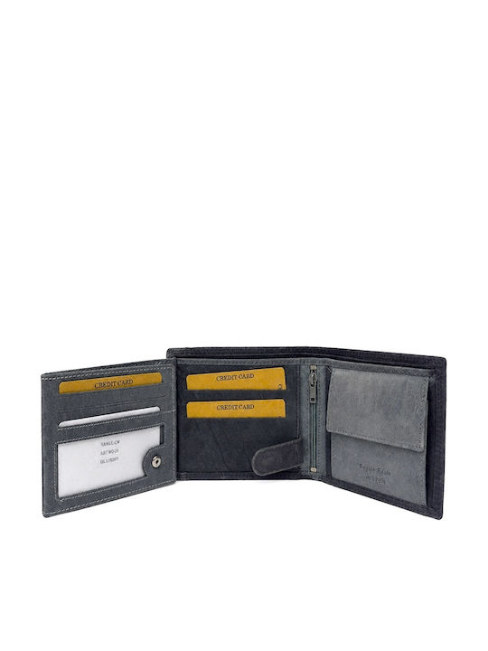 Grey Leather Men's Wallet