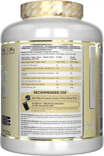 Nxt Nutrition Pure Whey Mass Molkenprotein mit Geschmack Vanille Eiscreme 3.2kg