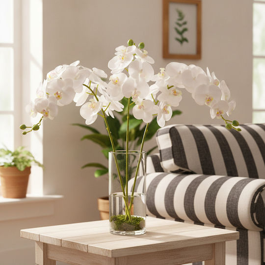 Künstliche Orchidee Zweigstelle 96 Stück Weiß