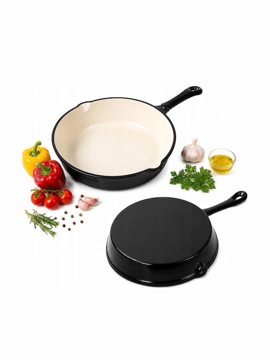 Krisberg Cast Iron Pan with Enamel Coating 30cm