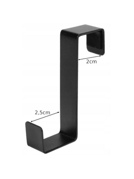 Galicja Door Hook Single Slot Metallic 2 Pieces