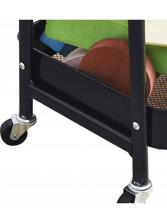 Verk Group Metal Kitchen Trolley Black