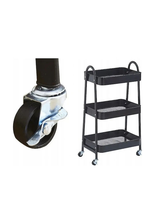 Verk Group Metal Kitchen Trolley Black