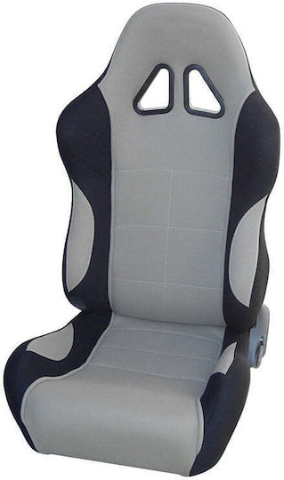 Reclining Fabric Car Seat Black Left