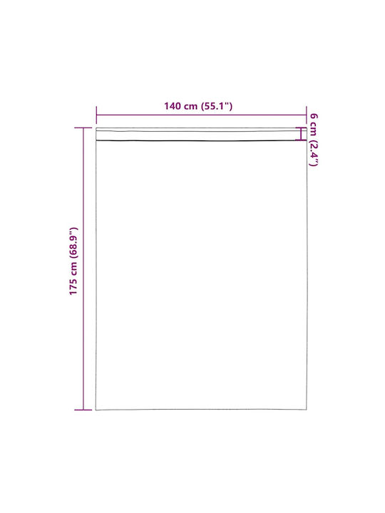 vidaXL Σετ Κουρτίνες με Τιράντες Μπλε Ρουαγιάλ 140x175εκ.