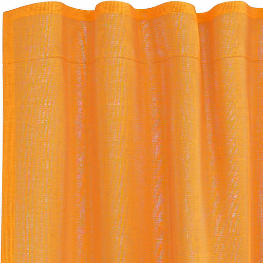vidaXL Комплект Пердета И Завеси С Презрамки Voile Оранжев 140x260см