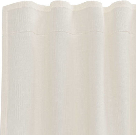 vidaXL Set Vorhänge mit Oberer Registerkarte Creme 140x260cm