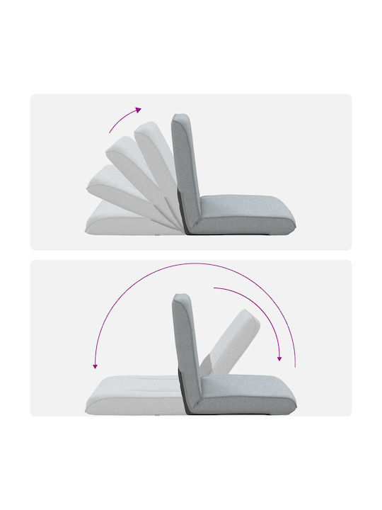 Vielseitiger Sitzsack Pouf Offenes Grau 50x73x60cm