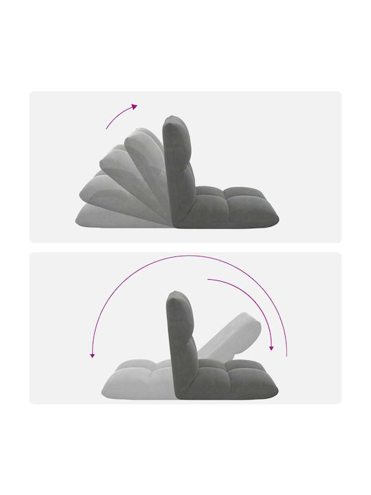 Многофункционален Пуф Кресло Тъмносиво 50x61x57cm