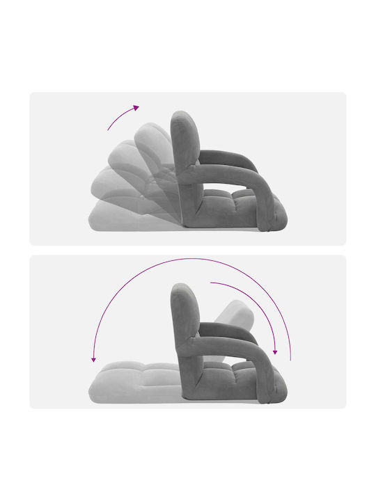 Vielseitiger Sitzsack Pouf Dunkelgrau 58x62x58cm