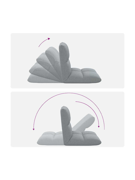 Multifunctional Bean Bag Chair Light Gray 50x61x57cm