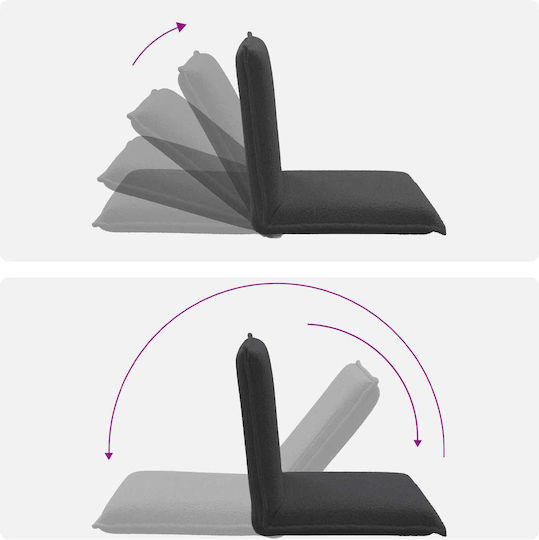 Vielseitiger Sitzsack Pouf Dunkelgrau 54x64x59cm
