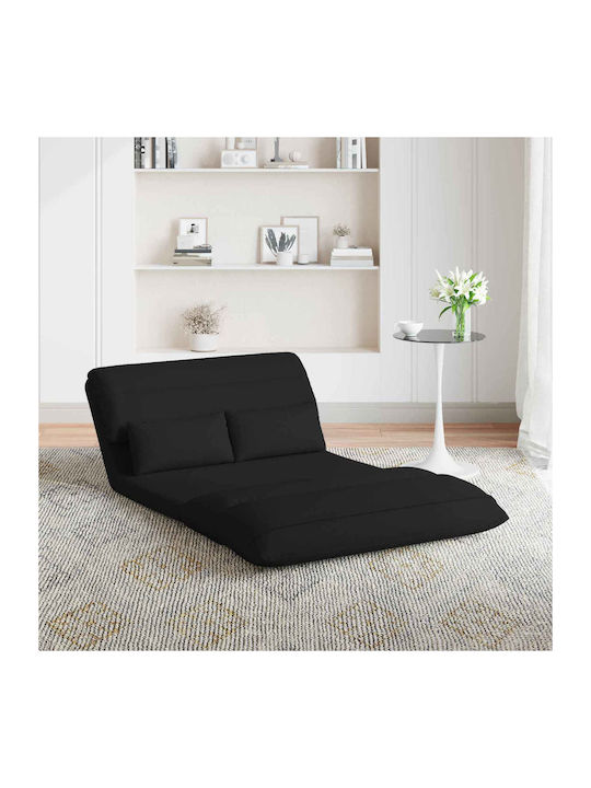Πολυμορφικός Πουφ Καναπές Μαύρο 110x82x55cm