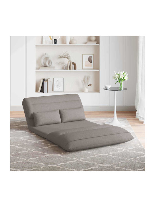 Multifunctional Bean Bag Sofa Taupe 110x82x55cm
